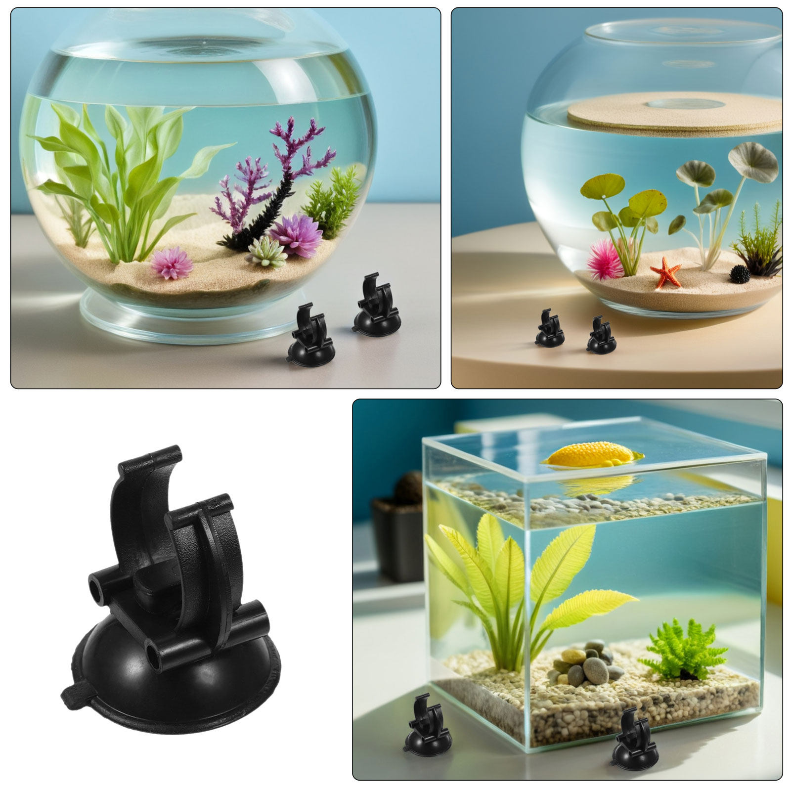 30pcs Aquarium Suction Cup Cli - مراجعة Plastic Pipe Clip وسعره