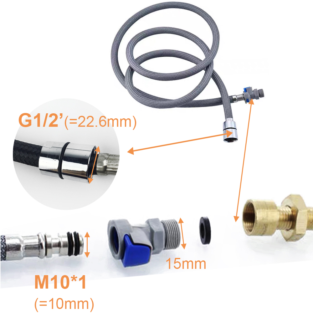 Kitchen Faucet Hose Replacemen - مراجعة Flexible Hose Braided وسعره